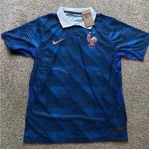 Nike Blue and White Men's Jersey